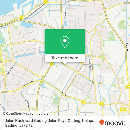 Jalan Boulevard Gading Jalan Raya Gading, Kelapa Gading map