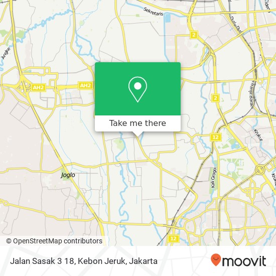 Jalan Sasak 3 18, Kebon Jeruk map