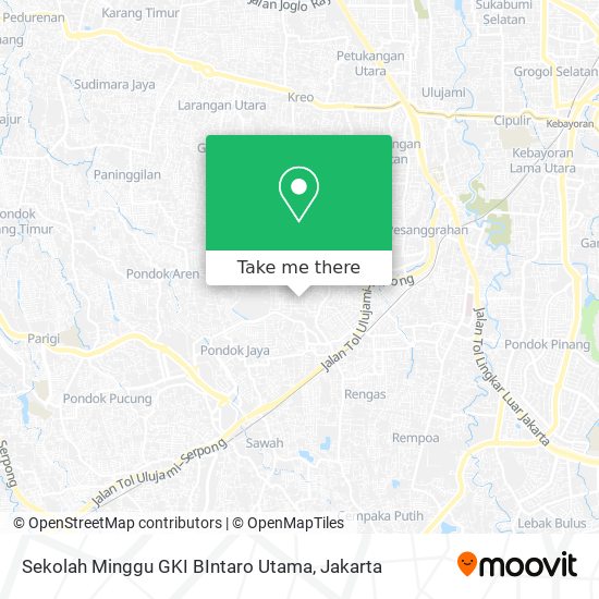 Sekolah Minggu GKI BIntaro Utama map