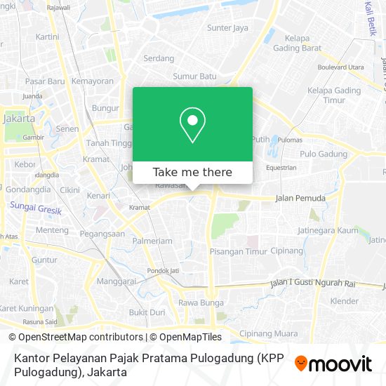 Kantor Pelayanan Pajak Pratama Pulogadung (KPP Pulogadung) map
