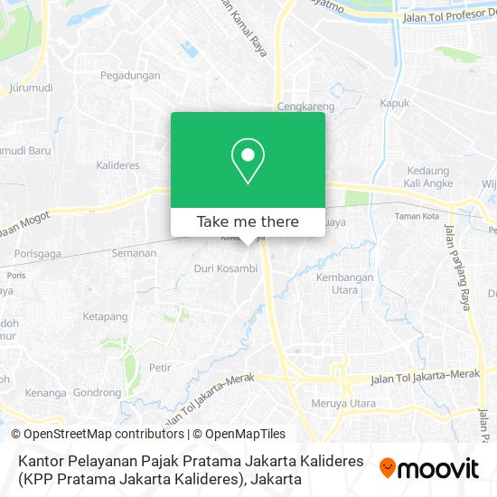 Kantor Pelayanan Pajak Pratama Jakarta Kalideres (KPP Pratama Jakarta Kalideres) map