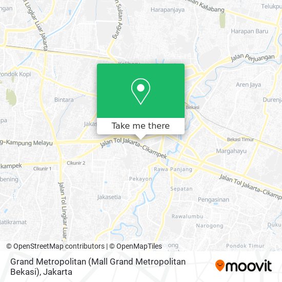 Grand Metropolitan (Mall Grand Metropolitan Bekasi) map