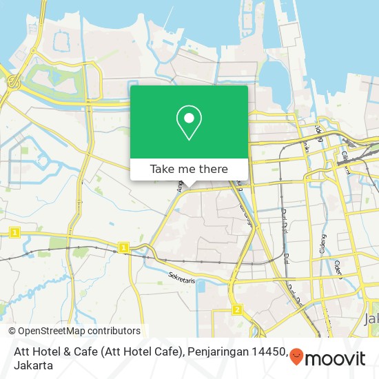 Att Hotel & Cafe (Att Hotel Cafe), Penjaringan 14450 map