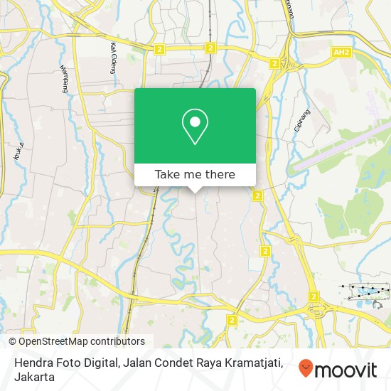 Hendra Foto Digital, Jalan Condet Raya Kramatjati map