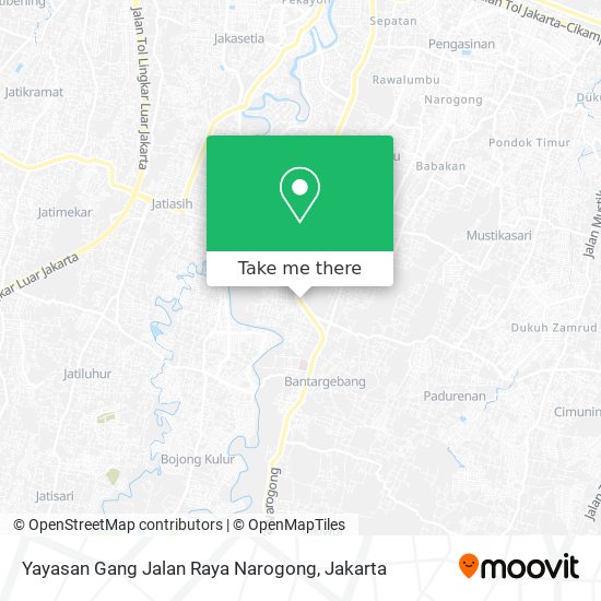 Yayasan Gang Jalan Raya Narogong map