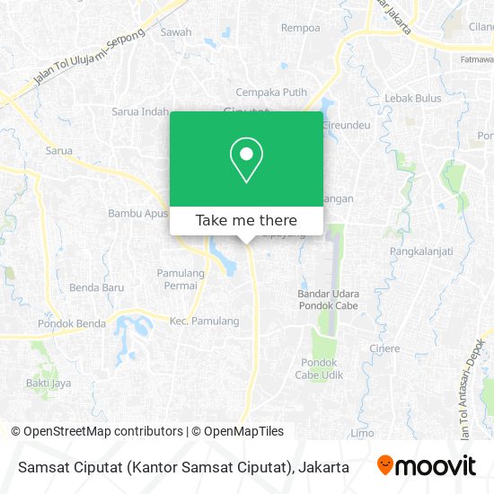 Samsat Ciputat (Kantor Samsat Ciputat) map