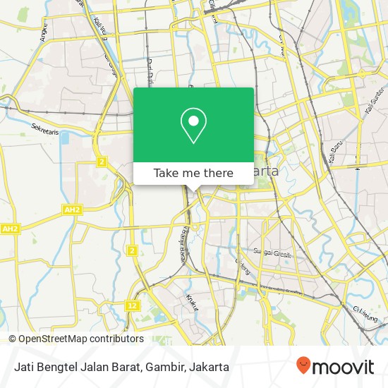 Jati Bengtel Jalan Barat, Gambir map