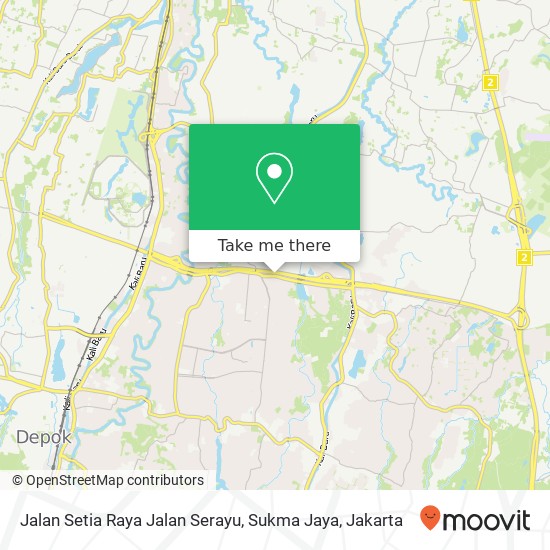 Jalan Setia Raya Jalan Serayu, Sukma Jaya map