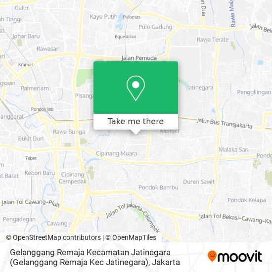 Gelanggang Remaja Kecamatan Jatinegara map