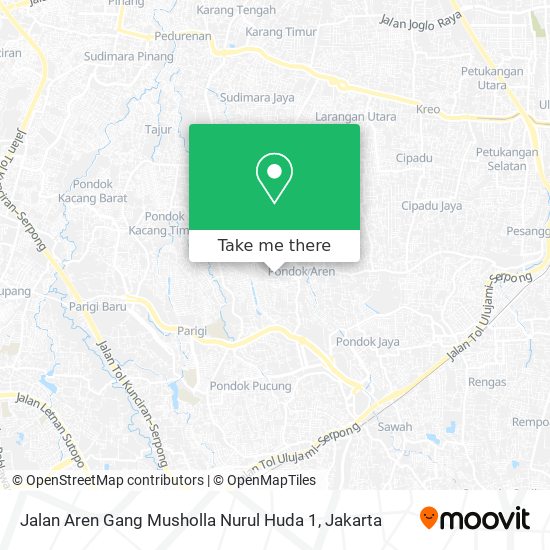 Jalan Aren Gang Musholla Nurul Huda 1 map