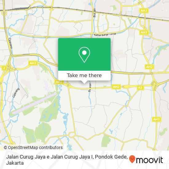 Jalan Curug Jaya e Jalan Curug Jaya I, Pondok Gede map