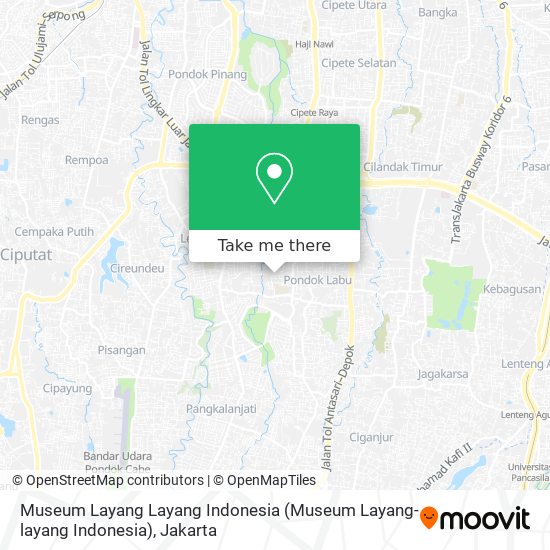 Museum Layang Layang Indonesia map