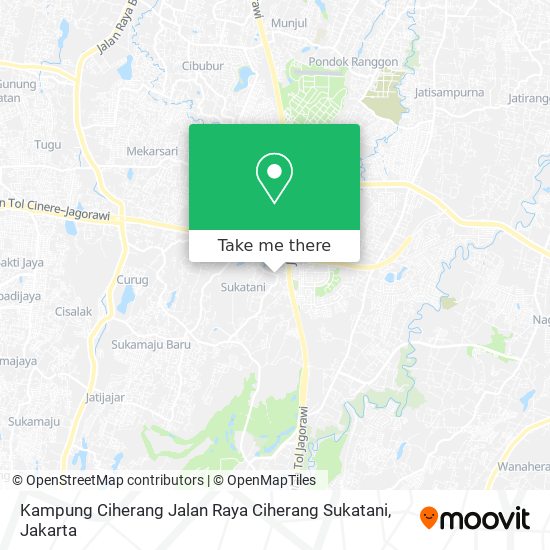 Kampung Ciherang Jalan Raya Ciherang Sukatani map