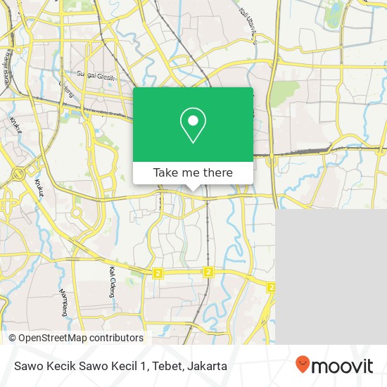 Sawo Kecik Sawo Kecil 1, Tebet map