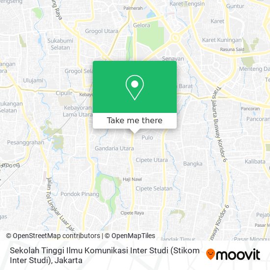 Sekolah Tinggi Ilmu Komunikasi Inter Studi (Stikom Inter Studi) map