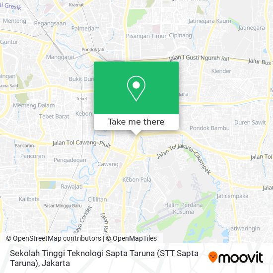 Sekolah Tinggi Teknologi Sapta Taruna (STT Sapta Taruna) map