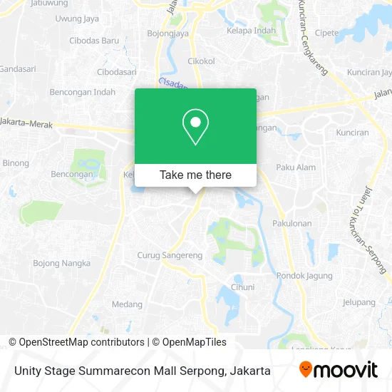Unity Stage Summarecon Mall Serpong map