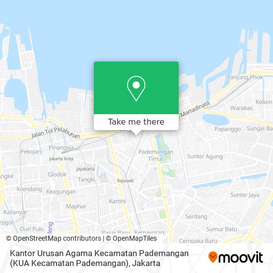 Kantor Urusan Agama Kecamatan Pademangan (KUA Kecamatan Pademangan) map