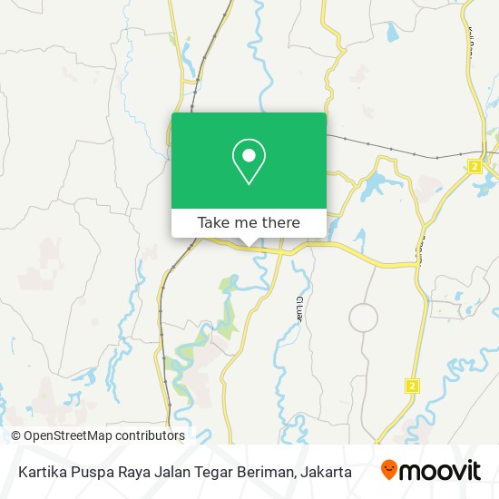 Kartika Puspa Raya Jalan Tegar Beriman map