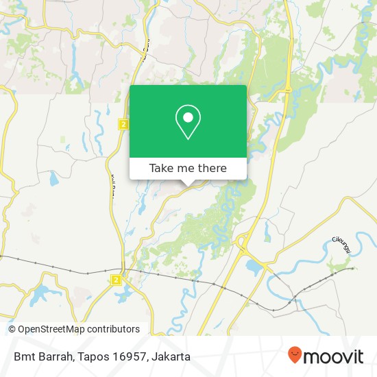 Bmt Barrah, Tapos 16957 map