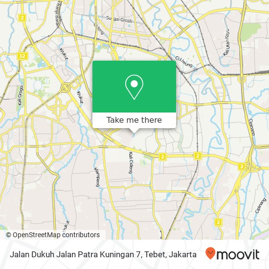 Jalan Dukuh Jalan Patra Kuningan 7, Tebet map