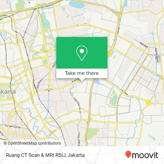 Ruang CT Scan & MRI RSIJ map