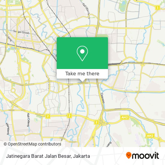 Jatinegara Barat Jalan Besar map