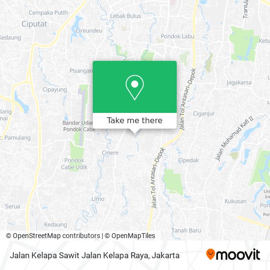 Jalan Kelapa Sawit Jalan Kelapa Raya map