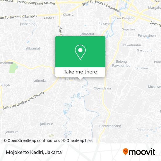 Mojokerto Kediri map