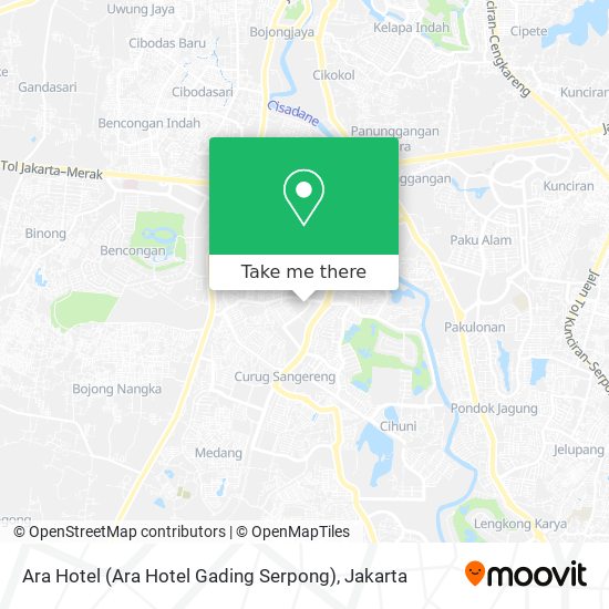 Ara Hotel (Ara Hotel Gading Serpong) map