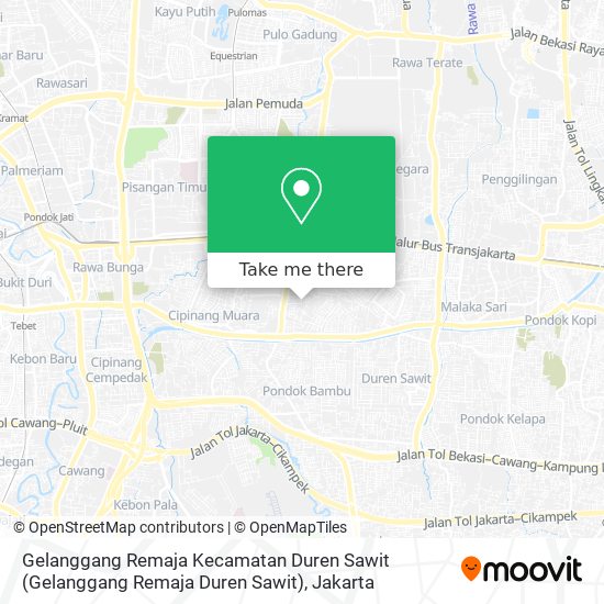 Gelanggang Remaja Kecamatan Duren Sawit map