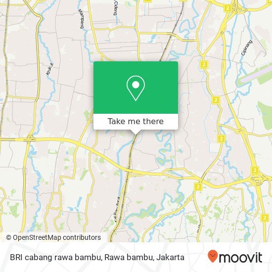 BRI cabang rawa bambu, Rawa bambu map