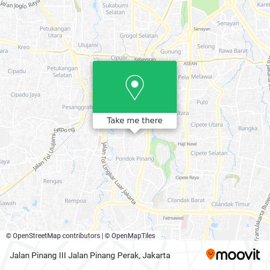 Jalan Pinang III Jalan Pinang Perak map