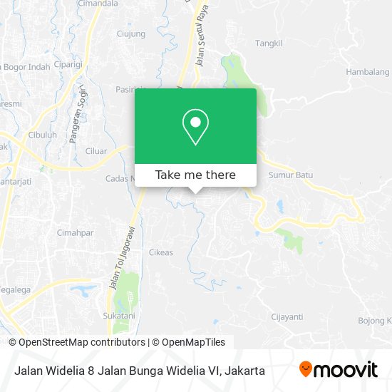 Jalan Widelia 8 Jalan Bunga Widelia VI map