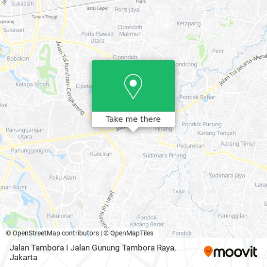 Jalan Tambora I Jalan Gunung Tambora Raya map