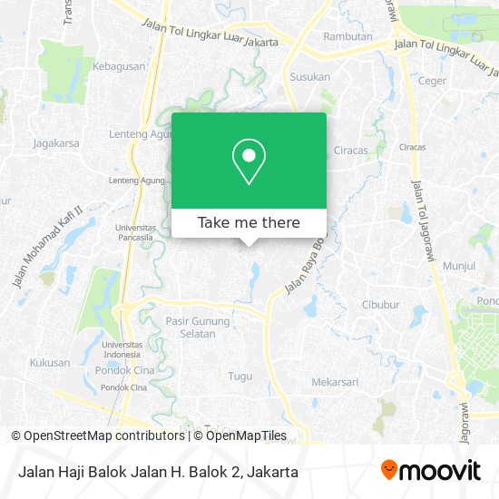 Jalan Haji Balok Jalan H. Balok 2 map