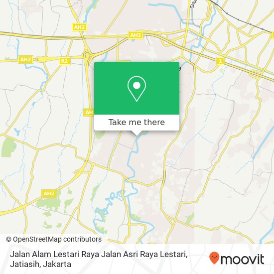 Jalan Alam Lestari Raya Jalan Asri Raya Lestari, Jatiasih map