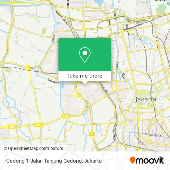 Gedong 1 Jalan Tanjung Gedong map