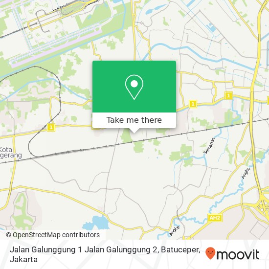 Jalan Galunggung 1 Jalan Galunggung 2, Batuceper map