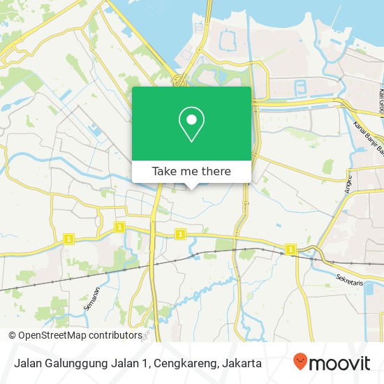 Jalan Galunggung Jalan 1, Cengkareng map