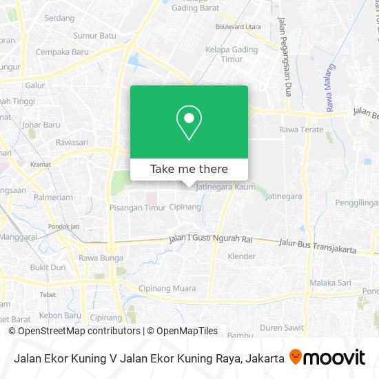 Jalan Ekor Kuning V Jalan Ekor Kuning Raya map