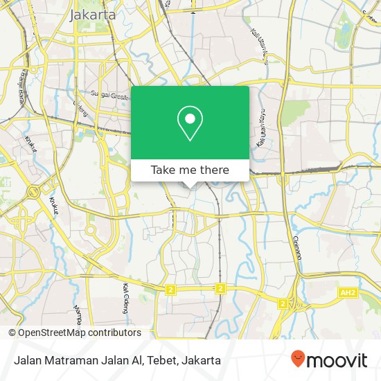 Jalan Matraman Jalan Al, Tebet map