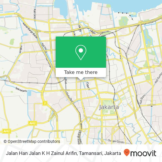 Jalan Han Jalan K H Zainul Arifin, Tamansari map