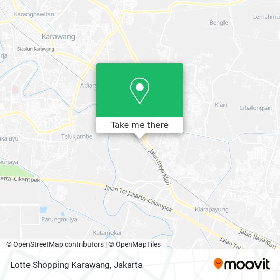 Lotte Shopping Karawang map