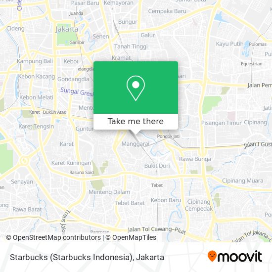 Starbucks (Starbucks Indonesia) map
