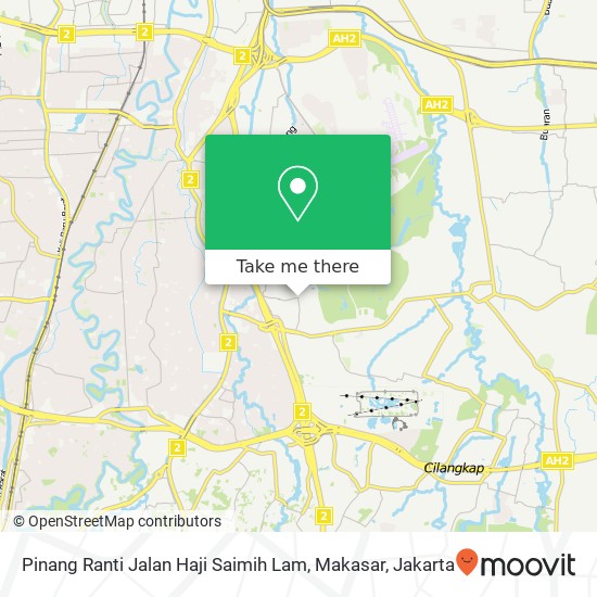 Pinang Ranti Jalan Haji Saimih Lam, Makasar map