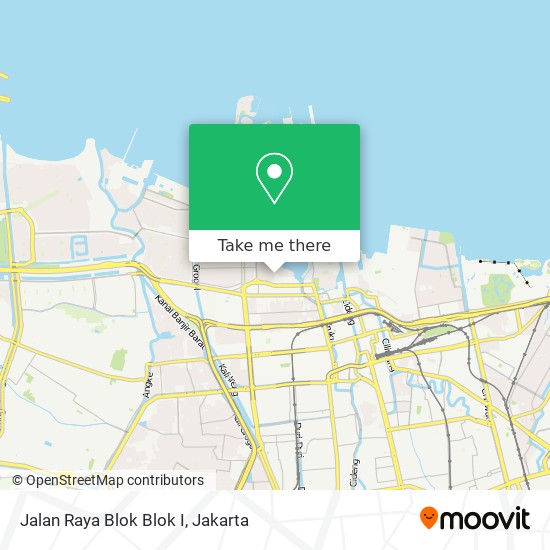 Jalan Raya Blok Blok I map