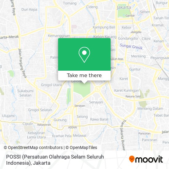 POSSI (Persatuan Olahraga Selam Seluruh Indonesia) map