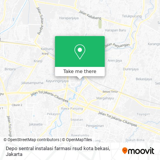 Depo sentral instalasi farmasi rsud kota bekasi map