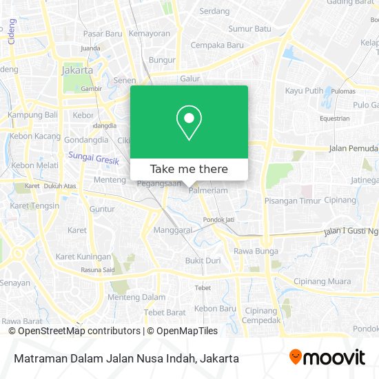 Matraman Dalam Jalan Nusa Indah map